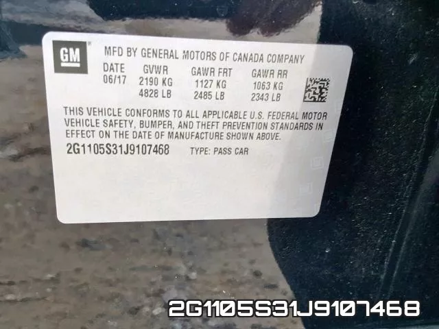 2G1105S31J9107468 фото 2