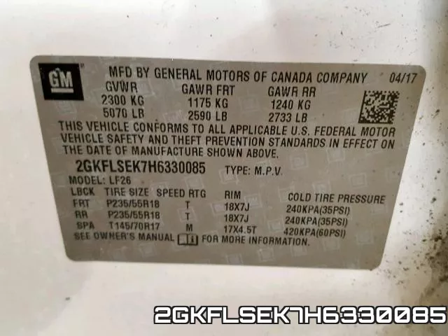 2GKFLSEK7H6330085 фото 2