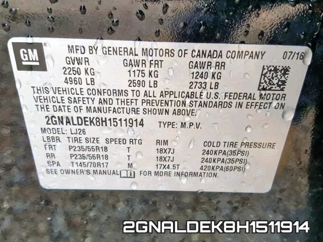2GNALDEK8H1511914 фото 2