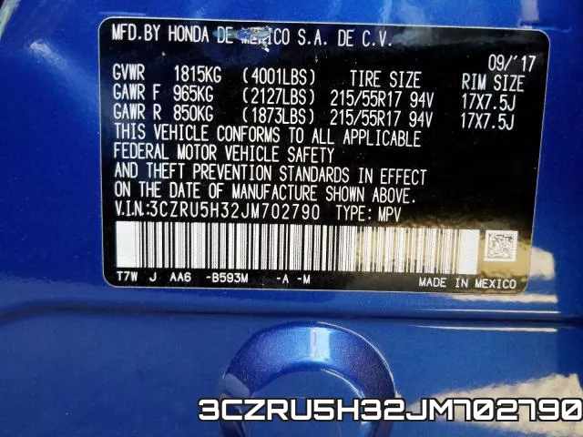3CZRU5H32JM702790 фото 2