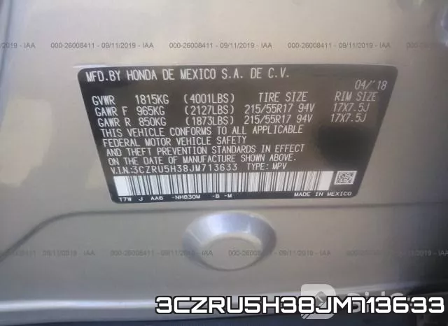 3CZRU5H38JM713633 фото 10