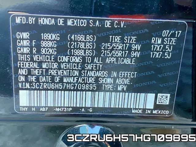 3CZRU6H57HG709895 фото 2