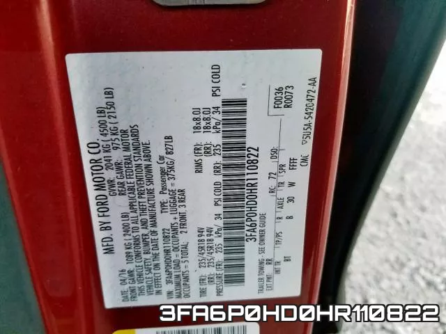 3FA6P0HD0HR110822 фото 2