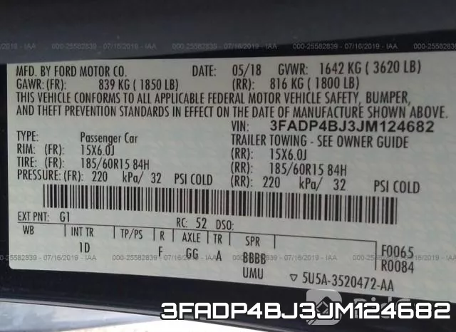 3FADP4BJ3JM124682 фото 10