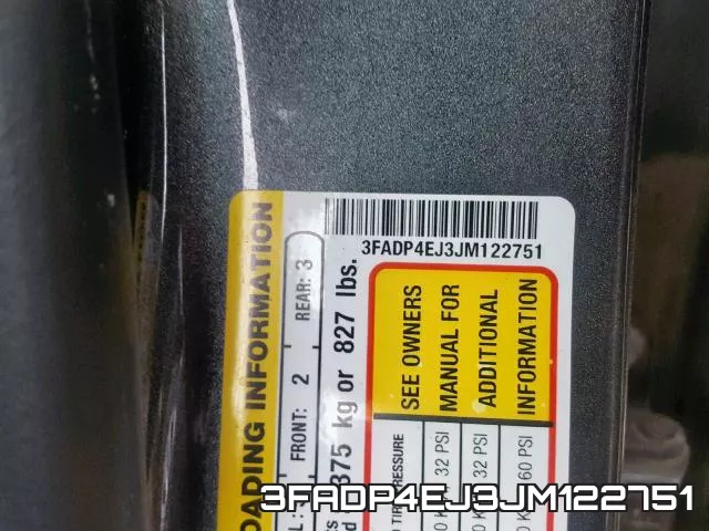 3FADP4EJ3JM122751 фото 2