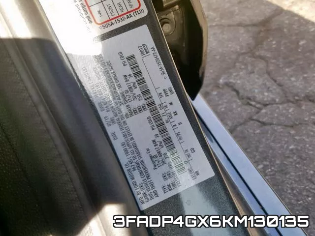 3FADP4GX6KM130135 фото 2