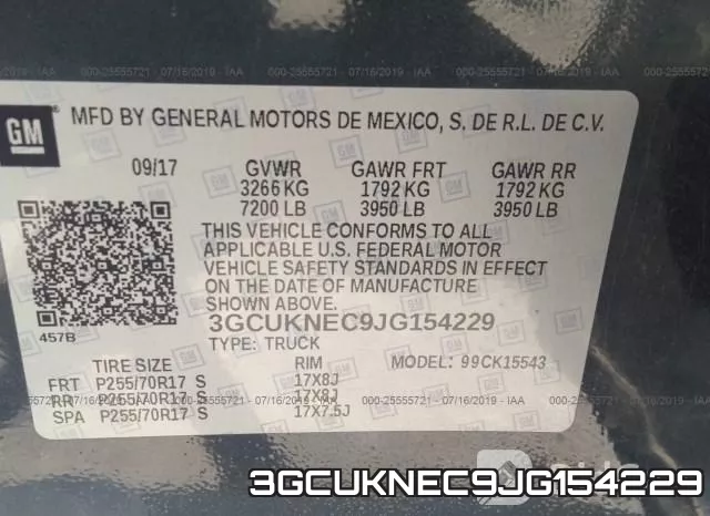 3GCUKNEC9JG154229 фото 10