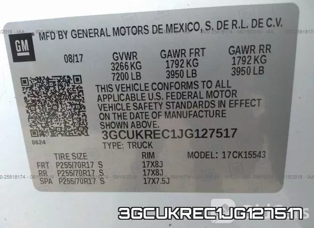 3GCUKREC1JG127517 фото 10