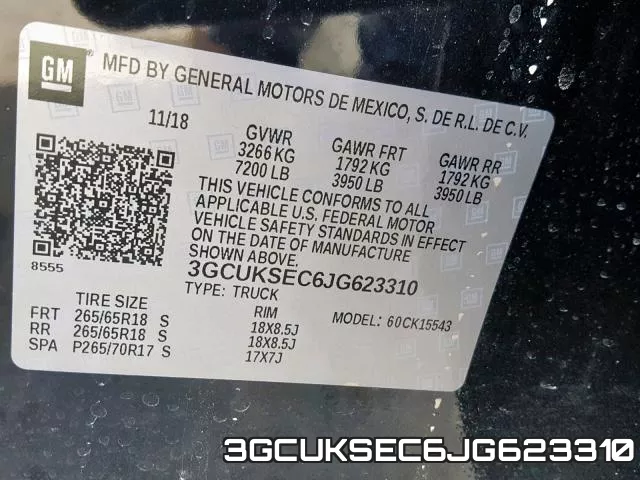 3GCUKSEC6JG623310 фото 2