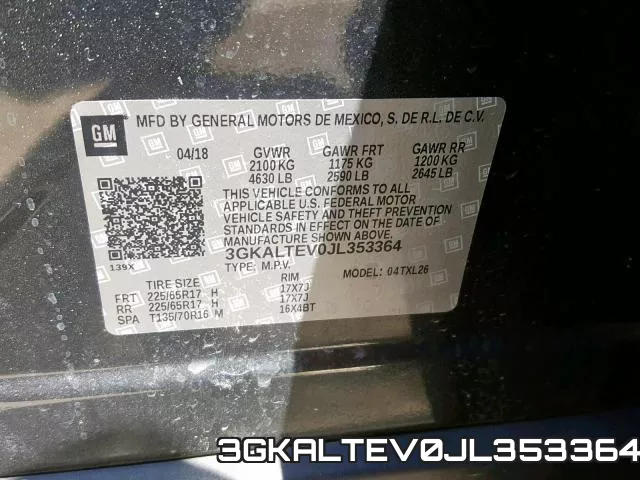 3GKALTEV0JL353364 фото 2