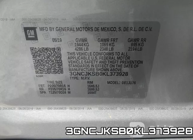 3GNCJKSB0KL373928 фото 10
