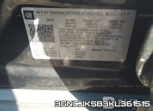 3GNCJKSB3KL361515 фото 10