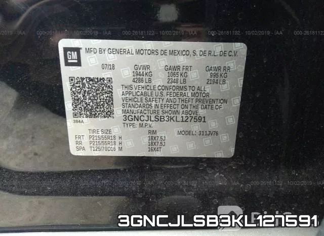 3GNCJLSB3KL127591 фото 10