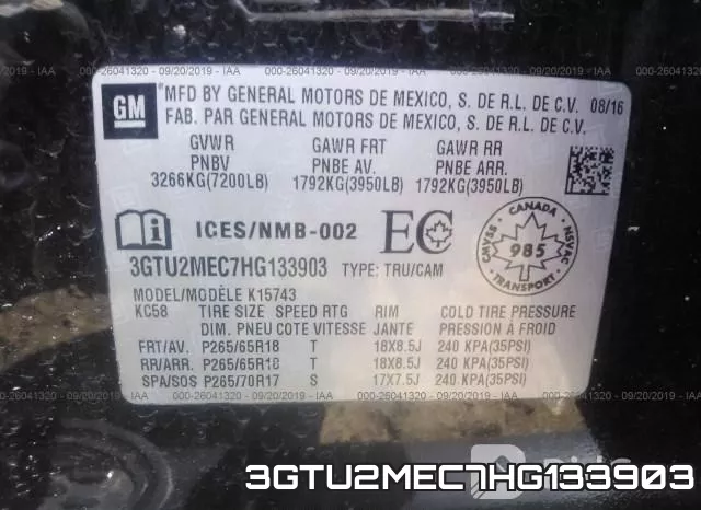 3GTU2MEC7HG133903 фото 10