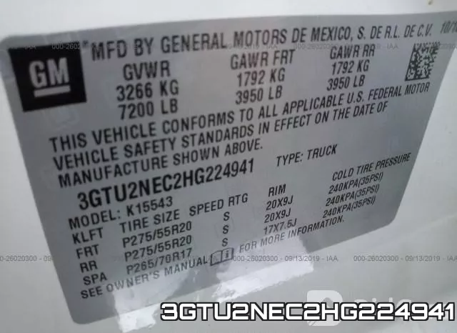 3GTU2NEC2HG224941 фото 10
