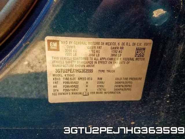 3GTU2PEJ7HG363599 фото 2