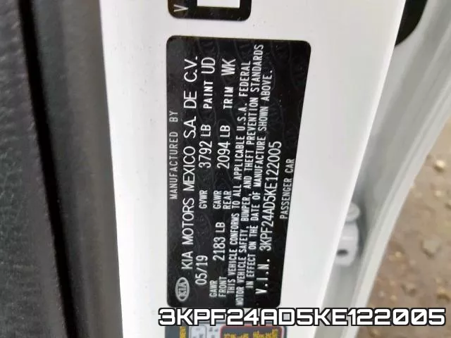 3KPF24AD5KE122005 фото 2