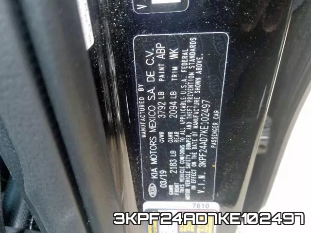 3KPF24AD7KE102497 фото 2