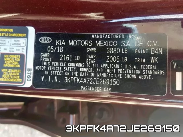 3KPFK4A72JE269150 фото 2