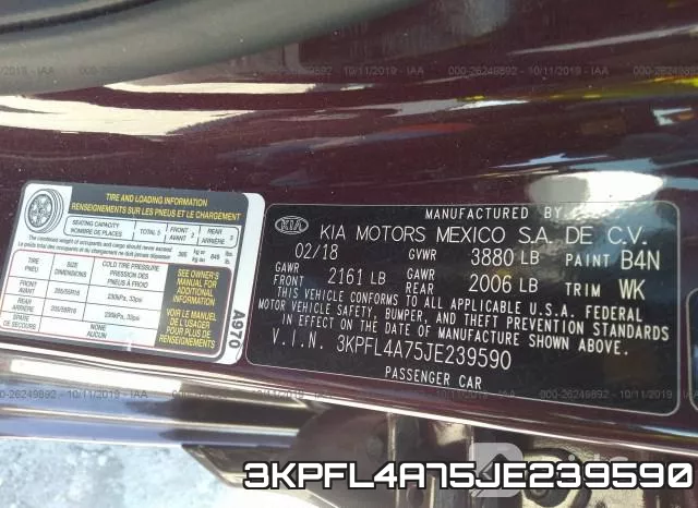 3KPFL4A75JE239590 фото 10