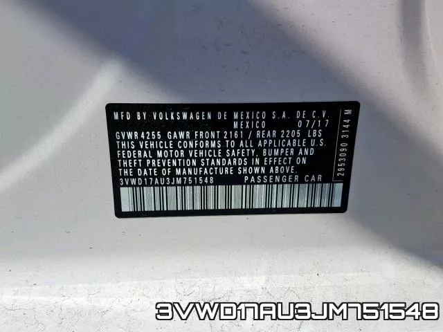 3VWD17AU3JM751548 фото 2