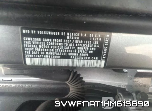 3VWF17AT1HM613890 фото 10