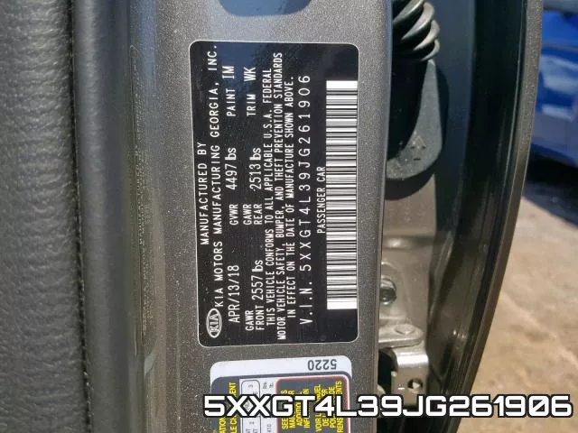 5XXGT4L39JG261906 фото 2