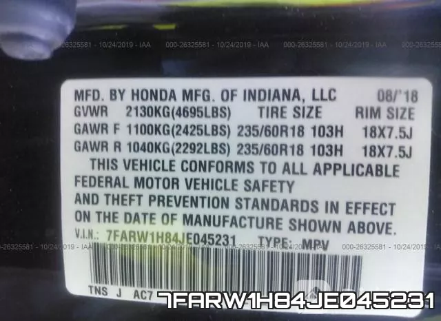 7FARW1H84JE045231 фото 10
