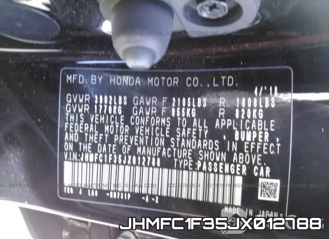 JHMFC1F35JX012788 фото 10