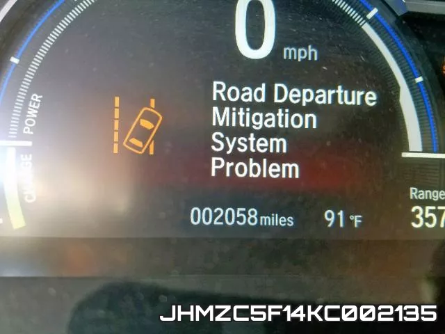 JHMZC5F14KC002135 фото 9