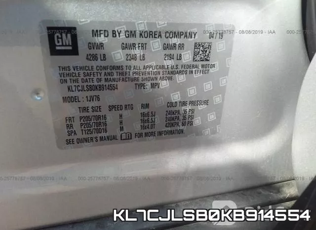 KL7CJLSB0KB914554 фото 10