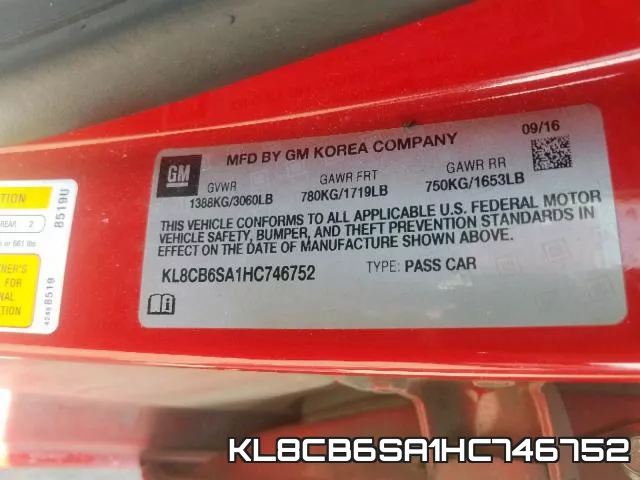 KL8CB6SA1HC746752 фото 2
