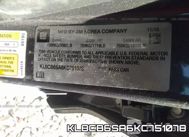 KL8CB6SA6KC751078 фото 10