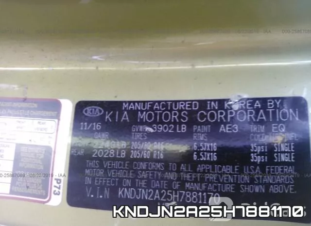 KNDJN2A25H7881170 фото 10
