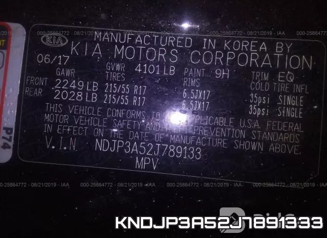 KNDJP3A52J7891333 фото 10