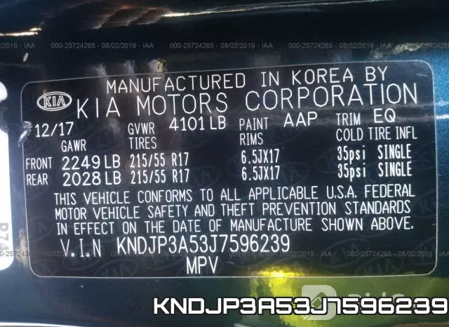 KNDJP3A53J7596239 фото 10