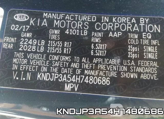 KNDJP3A54H7480686 фото 10
