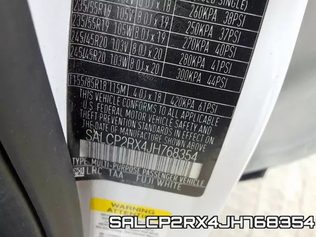 SALCP2RX4JH768354 фото 2