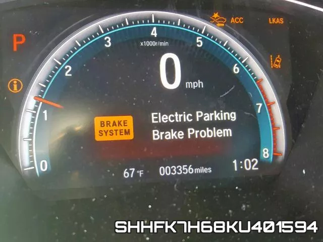 SHHFK7H68KU401594 фото 8