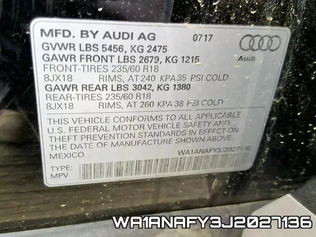 WA1ANAFY3J2027136 фото 2