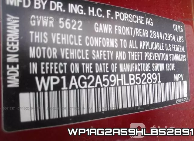 WP1AG2A59HLB52891 фото 10