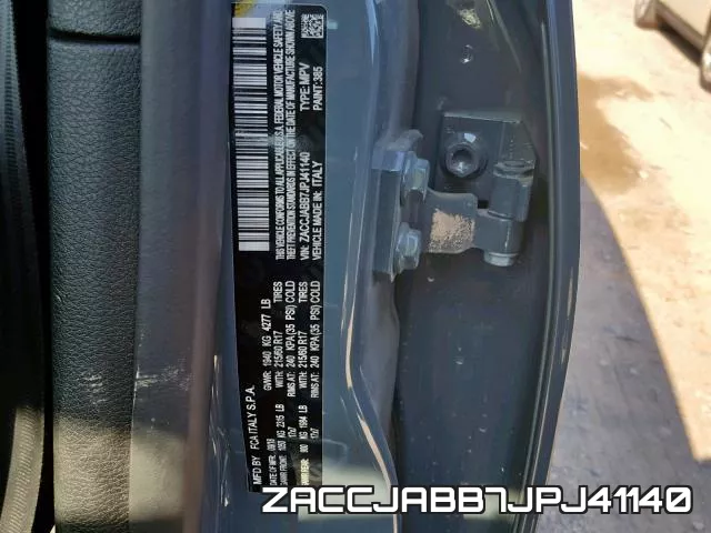 ZACCJABB7JPJ41140 фото 2