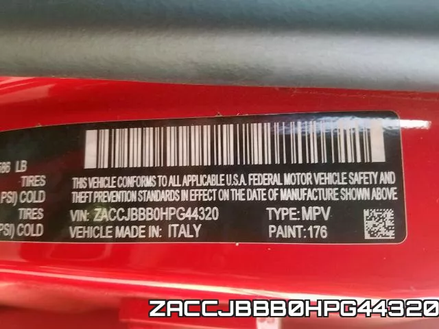 ZACCJBBB0HPG44320 фото 2