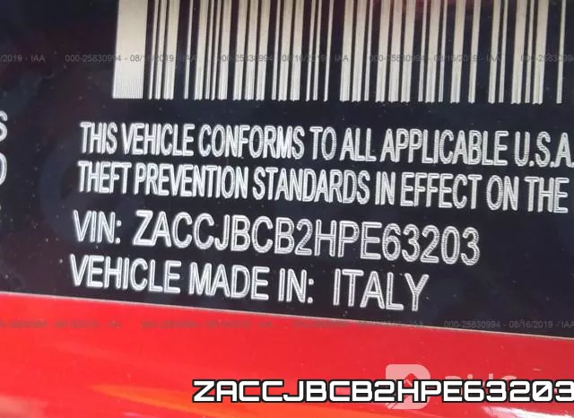 ZACCJBCB2HPE63203 фото 10