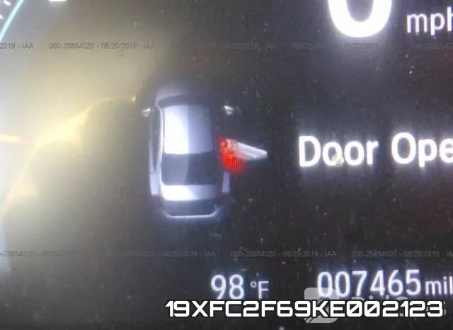 19XFC2F69KE002123 фото 8