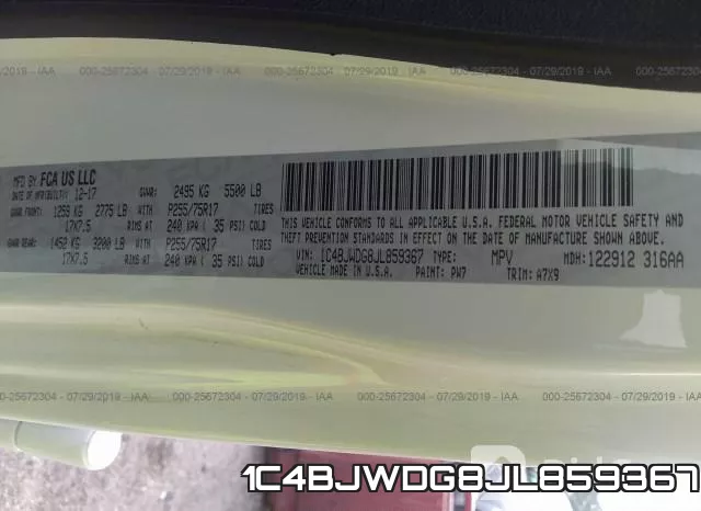 1C4BJWDG8JL859367 фото 10