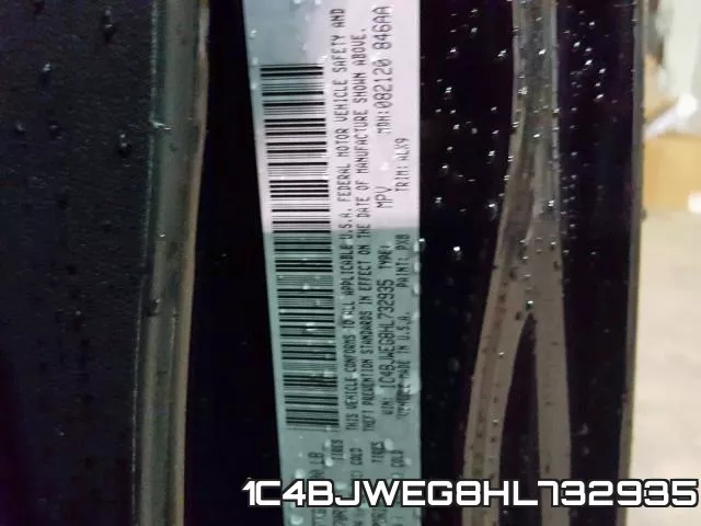 1C4BJWEG8HL732935 фото 2