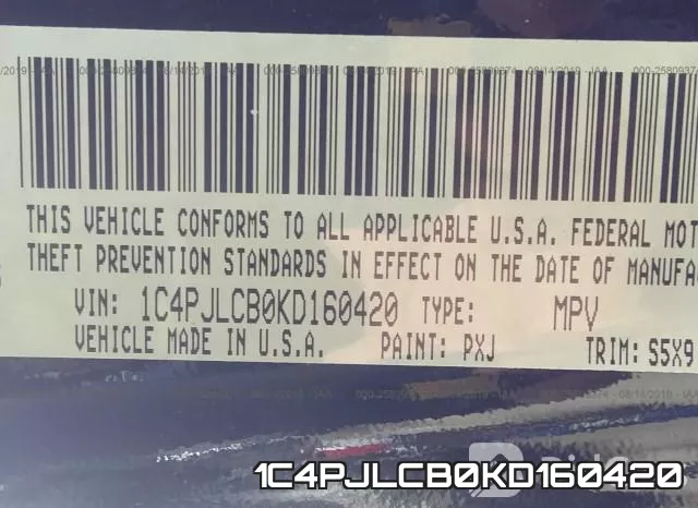 1C4PJLCB0KD160420 фото 10