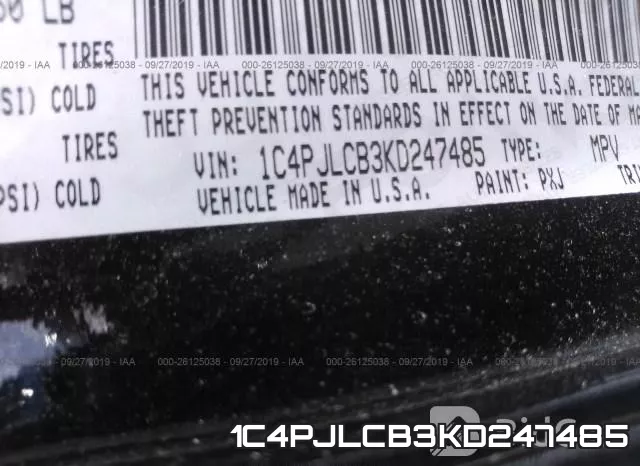 1C4PJLCB3KD247485 фото 9