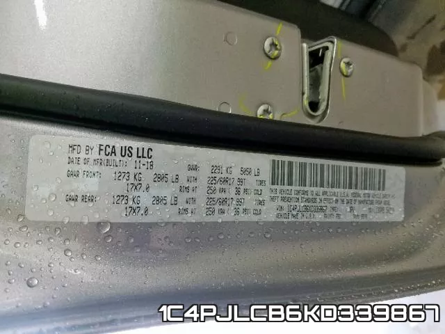 1C4PJLCB6KD339867 фото 2